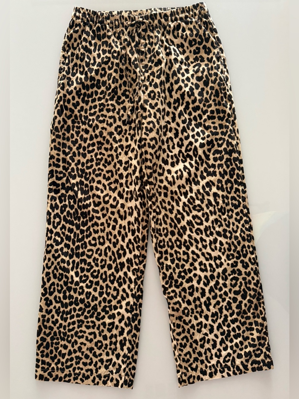 H&M Women’s Leapord Print Cotton Drawstring Pants Size Small- Worn 1x